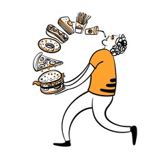 Food harmful to man and nutrition of doodles