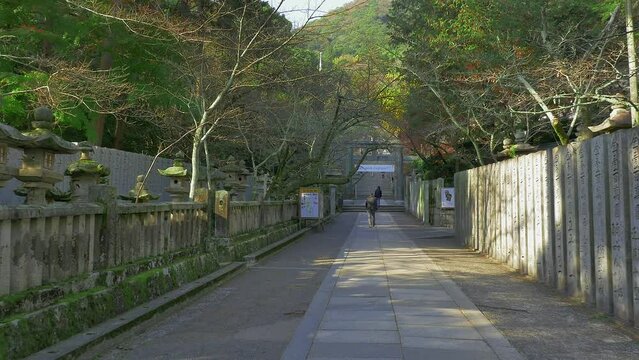香川 金刀比羅宮 参道の風景