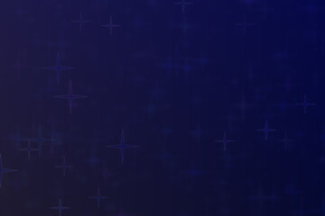 Dark blue background with star shaped bokeh spots