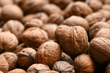 Beautiful close-up of a walnut