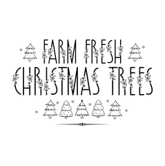 Obraz premium christmas words