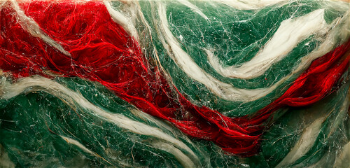 White red and green marble