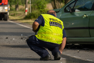 wypadek drogowy © Marcin
