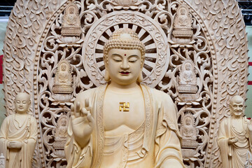 Close up of a Buddha statue