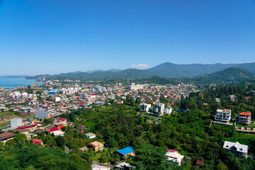 Batumi, Georgia - September 30, 2022: panoramic city view