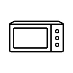 Microwave icon design. Microwave icon in modern outline style design. Vector illustration.