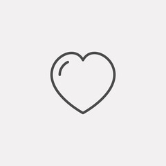 Heart vector icon sign symbol