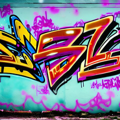 Grafitti on a wall outside