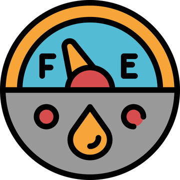 recommend clip art: oil gauge filled outline icon