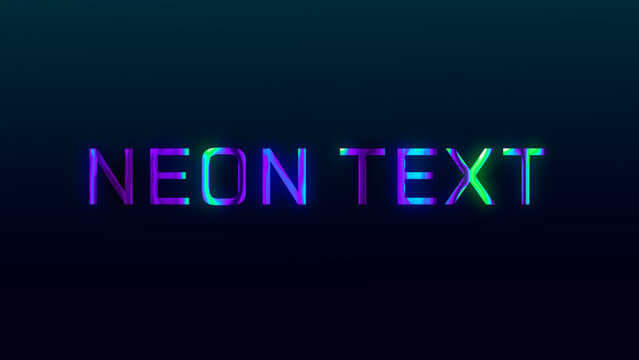 Simple Neon Glow Overlay Titles