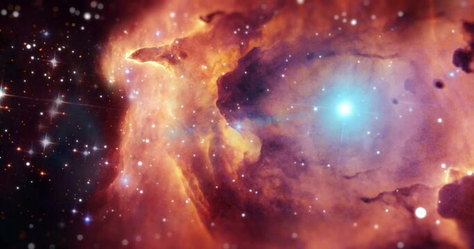 Galaxy, outer space and nebula universe background in night sky, solar system and stars with planets, fantasy and science. Abstract world, cosmos and milky way wallpaper, infinity and future research