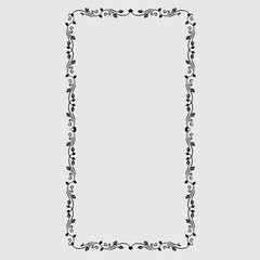 Frame, in the style of an ornament, Vector illustration eps 10, Art.