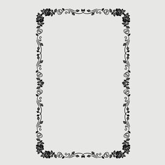 Frame, in the style of an ornament, Vector illustration eps 10, Art.