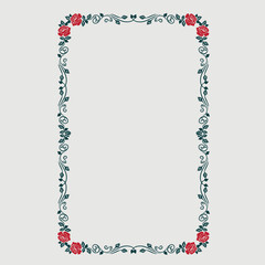 Frame, in the style of an ornament, Vector illustration eps 10, Art.