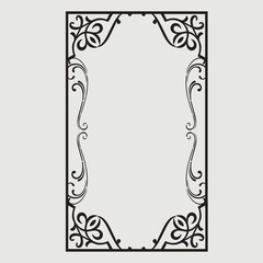 Frame, in the style of an ornament, Vector illustration eps 10, Art.