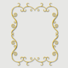 Frame, in the style of an ornament, Vector illustration eps 10, Art.