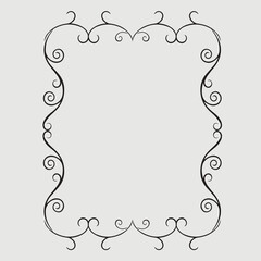 Frame, in the style of an ornament, Vector illustration eps 10, Art.