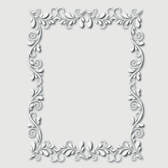Frame, in the style of an ornament, Vector illustration eps 10, Art.