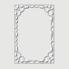 Frame, in the style of an ornament, Vector illustration eps 10, Art.