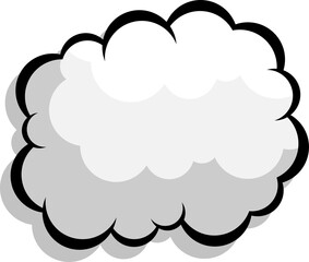 blank boom speech bubble cartoon comic book pop art background vector illustration