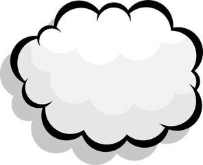 blank boom speech bubble cartoon comic book pop art background vector illustration