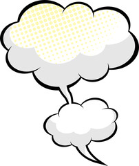 blank boom speech bubble cartoon comic book pop art background vector illustration