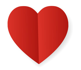 PNG. Red paper hearts decoration isolated PNG file illustration