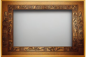 egyptian style picture light frame template design