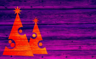 Christmas decoration in vintage style .