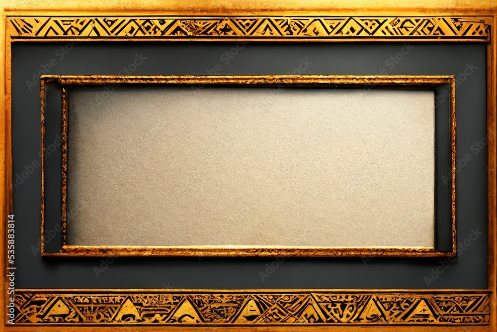 Canvas Prints egyptian picture frame template design