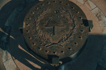 manhole on altare della patria in Rome