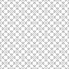 Black and white seamless abstract pattern. Background and backdrop. Grayscale ornamental design. Mosaic ornaments. Vector graphic illustration. EPS10.
