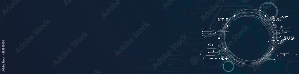 Poster abstract background of technology and science.