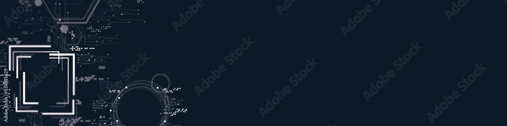 Aufkleber abstract background of technology and science.