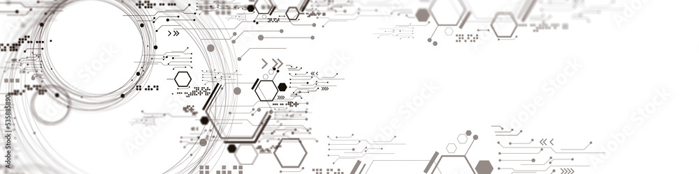 Poster abstract background of technology and science.