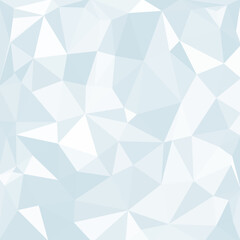 Winter holidays abstract low-poly. Vector 3D blue design template. Geometric background with ice texture.