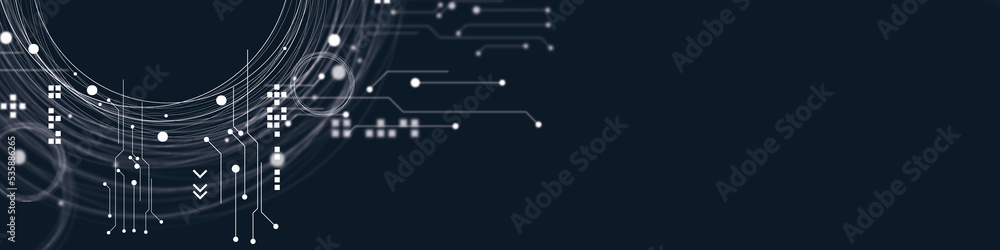 Poster abstract background of technology and science.