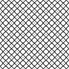 Black and white seamless abstract pattern. Background and backdrop. Grayscale ornamental design. Mosaic ornaments. Vector graphic illustration. EPS10.