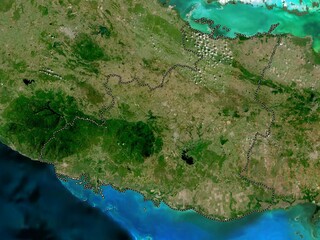 Sancti Spiritus, Cuba. Low-res satellite. No legend