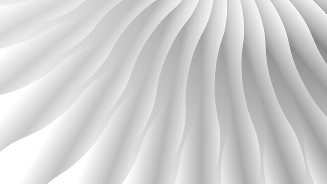 Abstract 3d curved lines pattern looped wallpaper animation background.