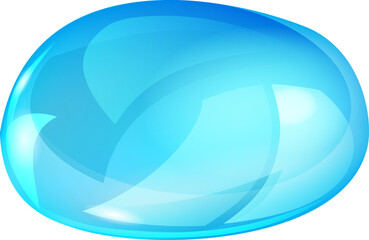 One large water drop