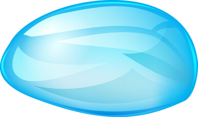 One large water drop
