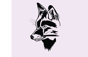 wolf / fox head vector