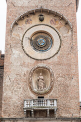 The beautiful clock tower of Mantua