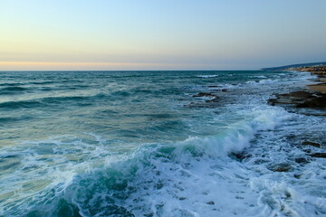 waves on the beach