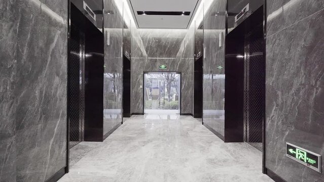 empty hall in modern office building