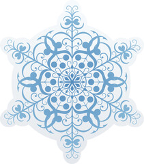 Big complex Christmas snowflake