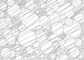 Black and white abstract geometrical background. Vector illustration