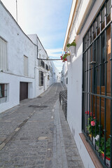 Street of the Andalusian white village of Vejer de la Frontera