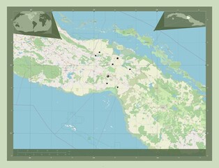 Ciego de Avila, Cuba. OSM. Major cities